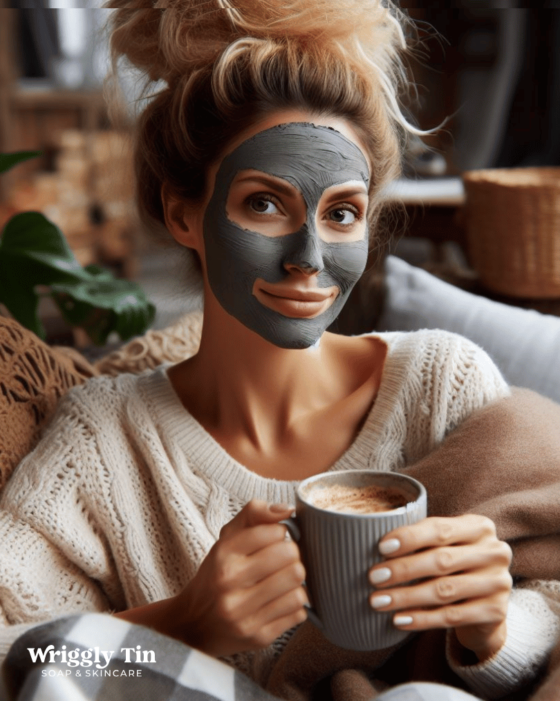 CLAY FACE MASK - with botanical extracts