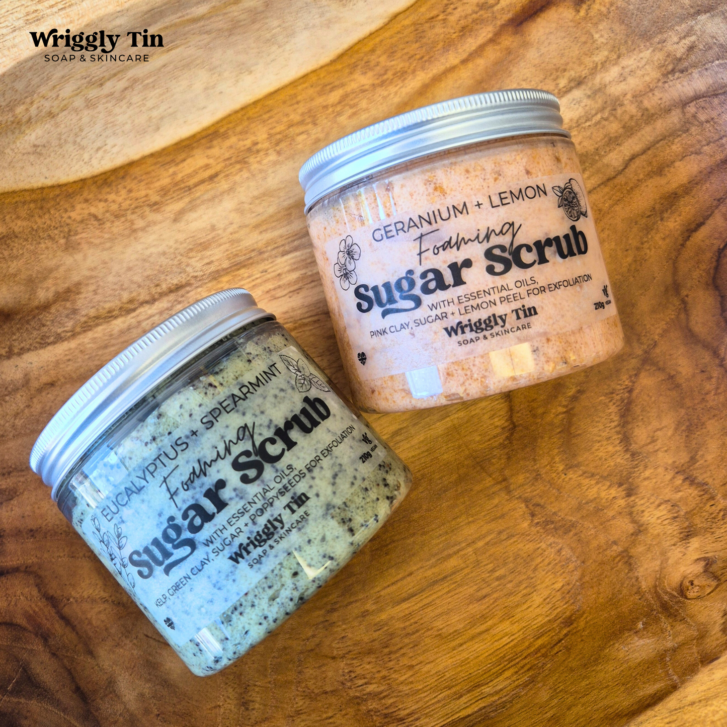 Foaming Sugar Scrub - Geranium + Lemon