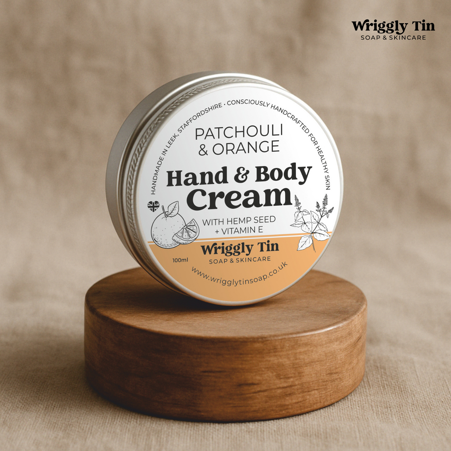 HAND & BODY CREAMS - with Vitamin E & Hemp Seed Oil (100ml)