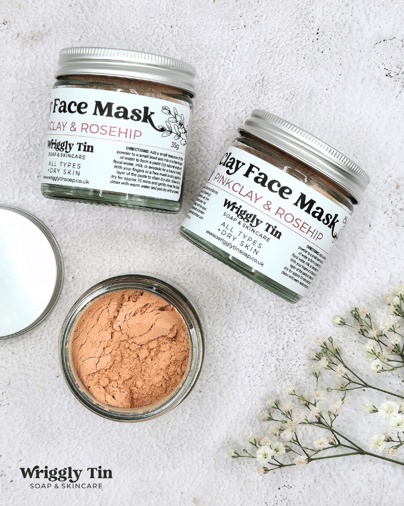 CLAY FACE MASK - with botanical extracts