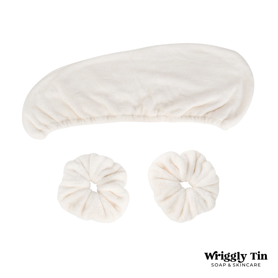 SO ECO Hair Towel & Scrunchie Set