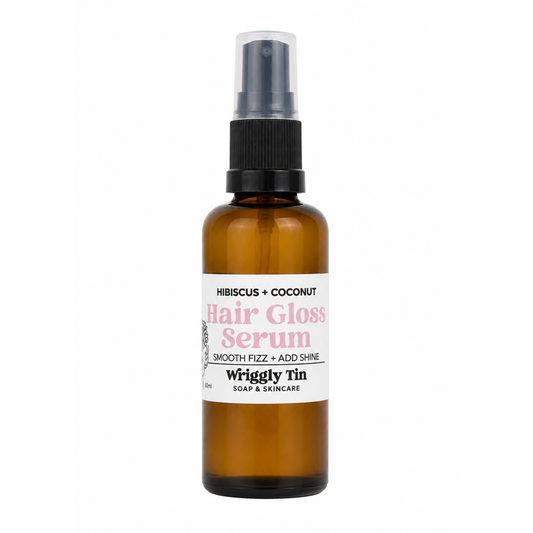 HIBISCUS + COCONUT HAIR GLOSS SERUM - smooth frizz + add shine to hair