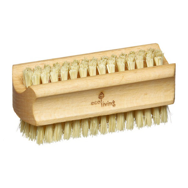 NATURAL NAIL BRUSH - wooden with plant-based bristles (VEGAN)