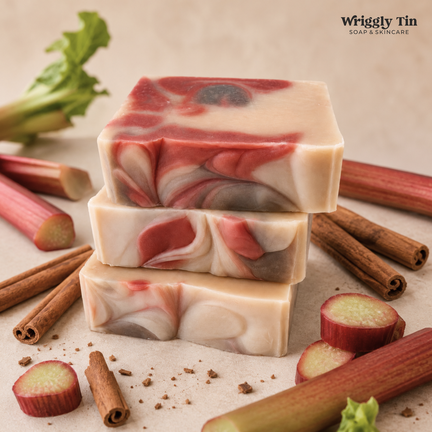 WILD RHUBARB & CINNAMON - Goat Milk Soap