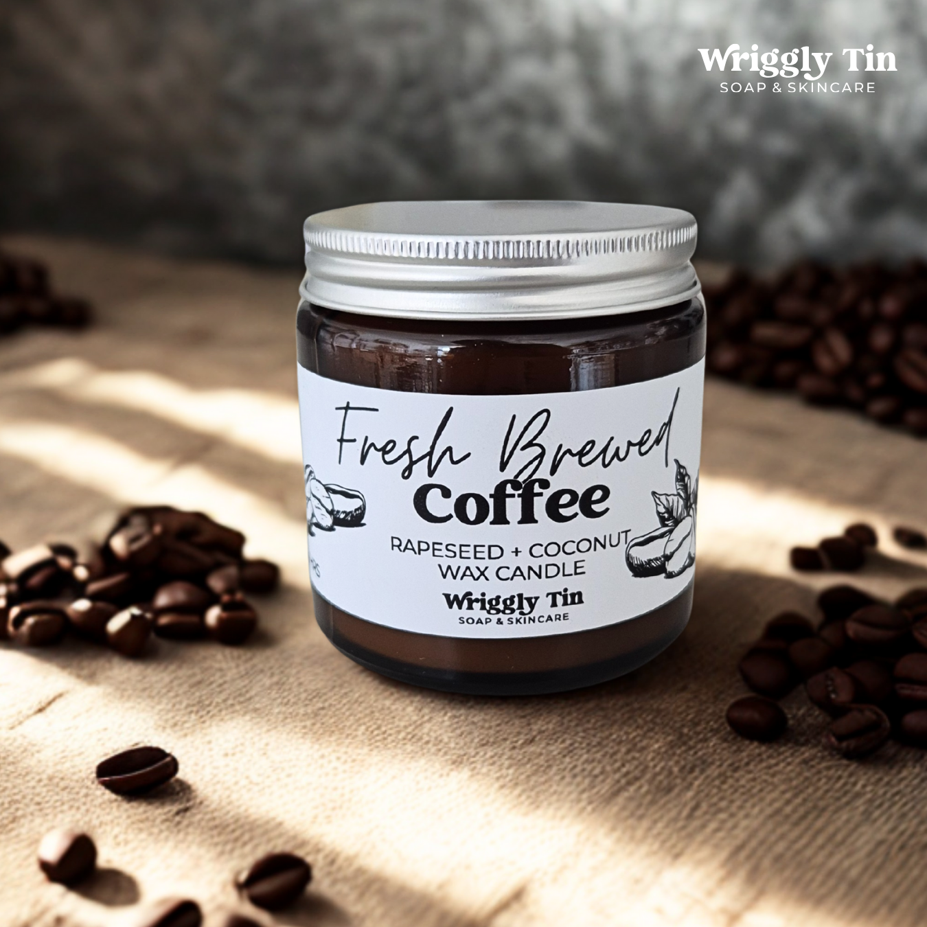 CANDLES - AMBER JAR WITH RAPESEED + COCONUT WAX (20HR)