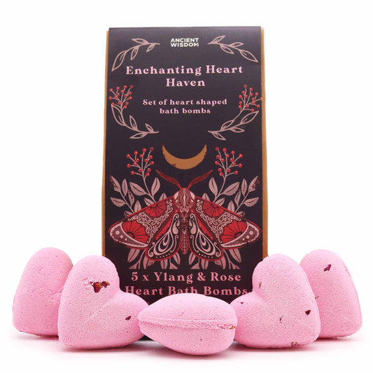 ENCHANTING HEART HAVEN - heart shaped bath bombs