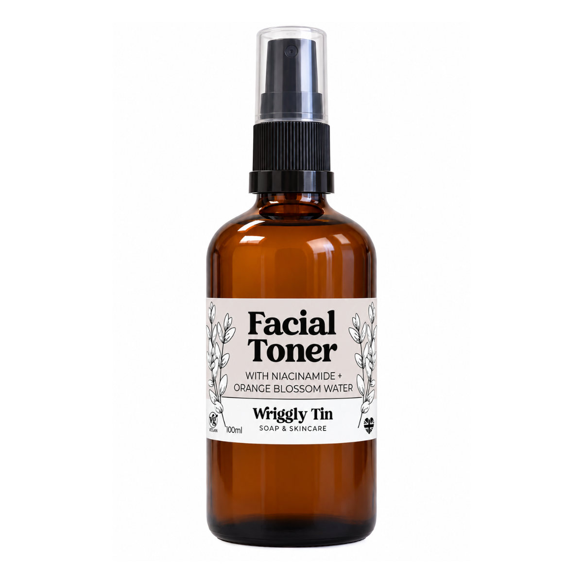 NATURAL FACIAL TONER - With Orange Blossom & Niacinamide (Vit B3)