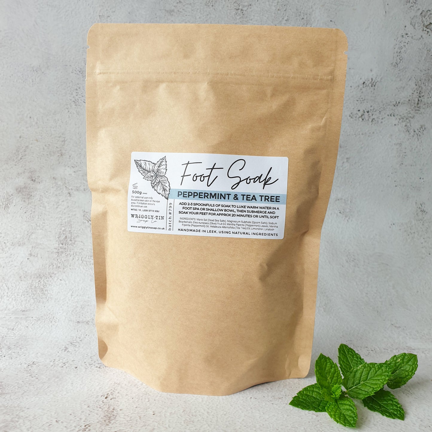 FRESH FEET FOOT SOAK - with peppermint & tea tree