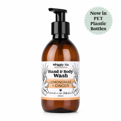 HAND & BODY WASH (CASTILE) SOAP - Amber Bottle