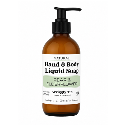 HAND & BODY LIQUID (CASTILE) SOAP - Glass Bottle