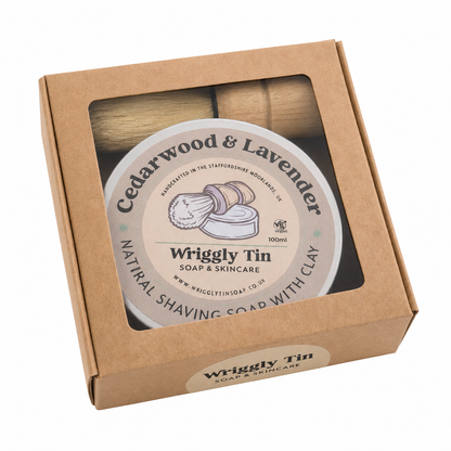 SHAVING SET - with shaving soap and shaving brush (vegan)