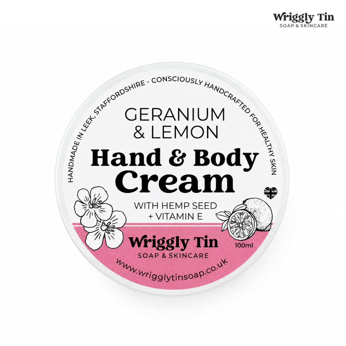 HAND & BODY CREAMS - with Vitamin E & Hemp Seed Oil (100ml)