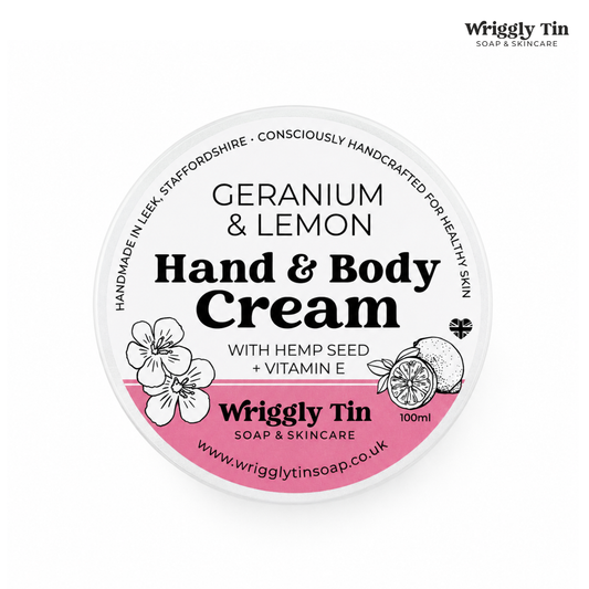 HAND & BODY CREAMS - with Vitamin E & Hemp Seed Oil (100ml)