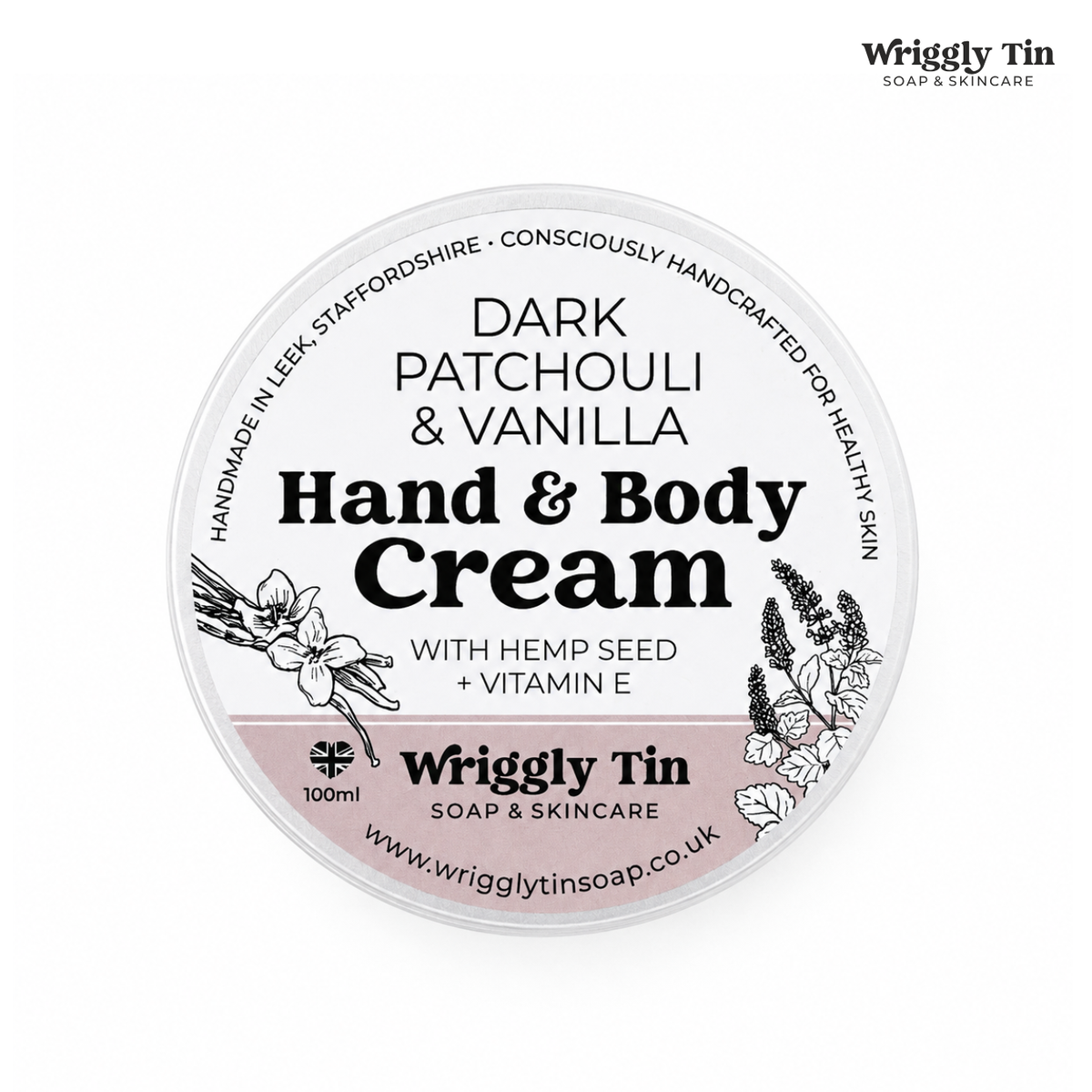 HAND & BODY CREAMS - with Vitamin E & Hemp Seed Oil (100ml)