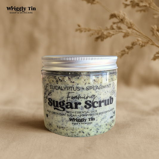 Foaming Sugar Scrub - Eucalyptus + Spearmint