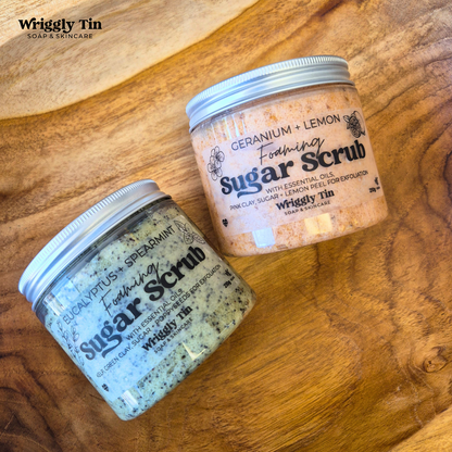 Foaming Sugar Scrub - Geranium + Lemon
