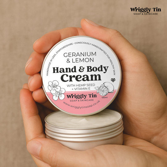 HAND & BODY CREAMS - with Vitamin E & Hemp Seed Oil (100ml)