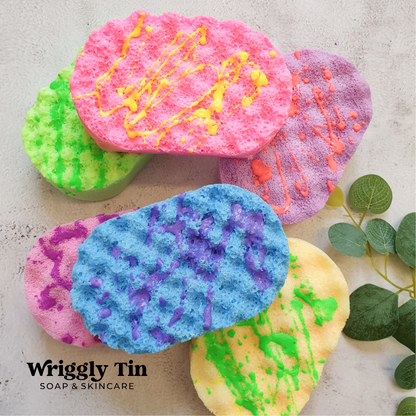 EXFOLIATING SOAP SPONGES (vegan)