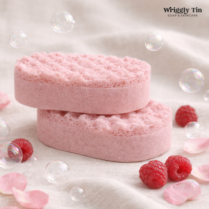 EXFOLIATING SOAP FILLED SPONGES - VARIOUS SCENTS (vegan)