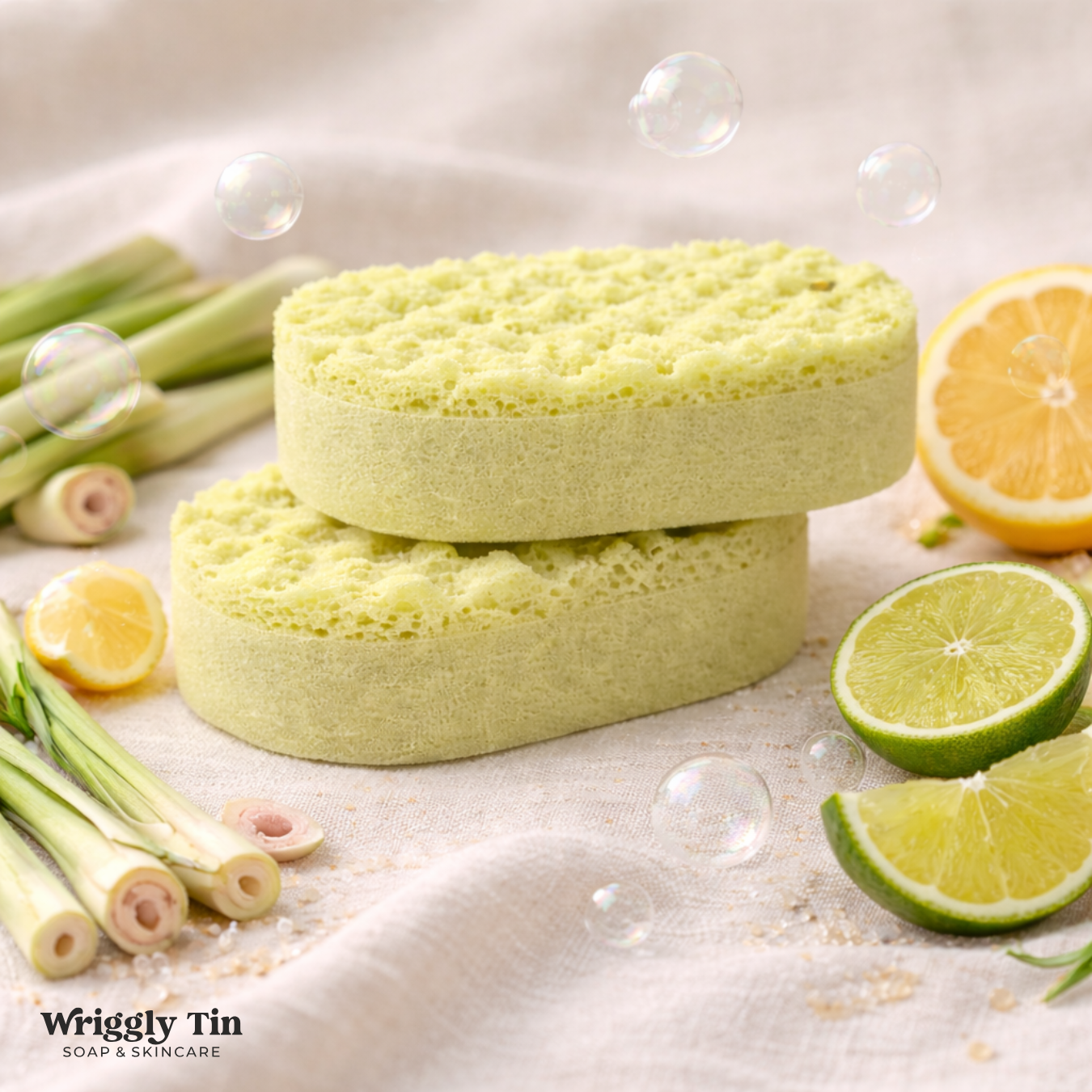 EXFOLIATING SOAP FILLED SPONGES - VARIOUS SCENTS (vegan)