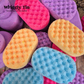 EXFOLIATING SOAP FILLED SPONGES - VARIOUS SCENTS (vegan)