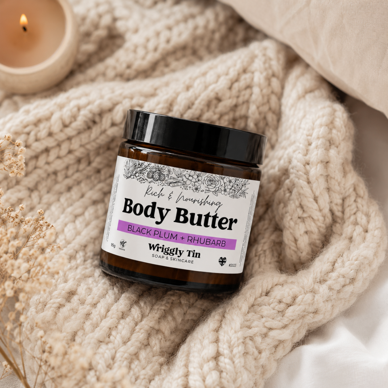 BODY BUTTER - Black Plum & Rhubarb