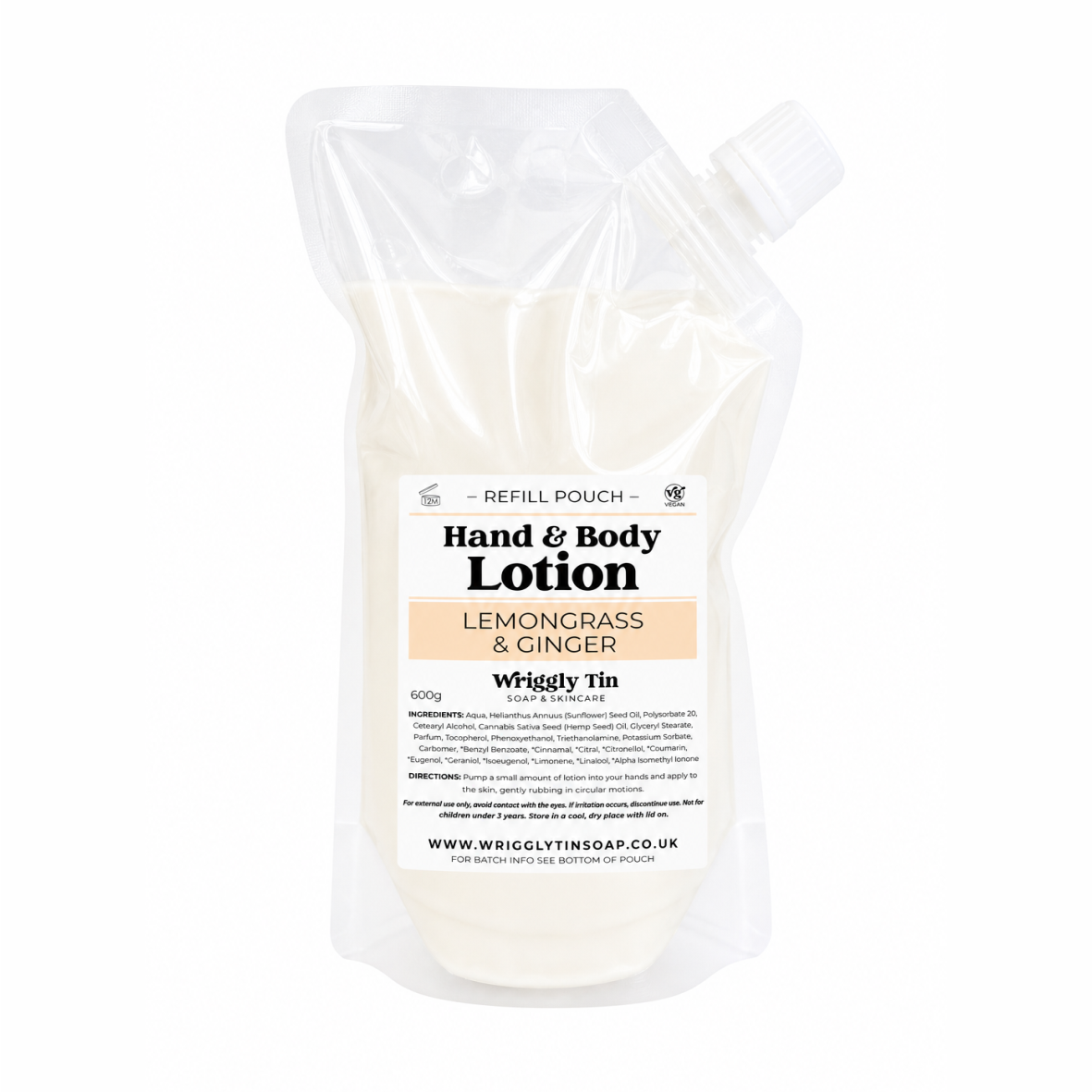 HAND & BODY LOTION - Refill Pouch (600g)