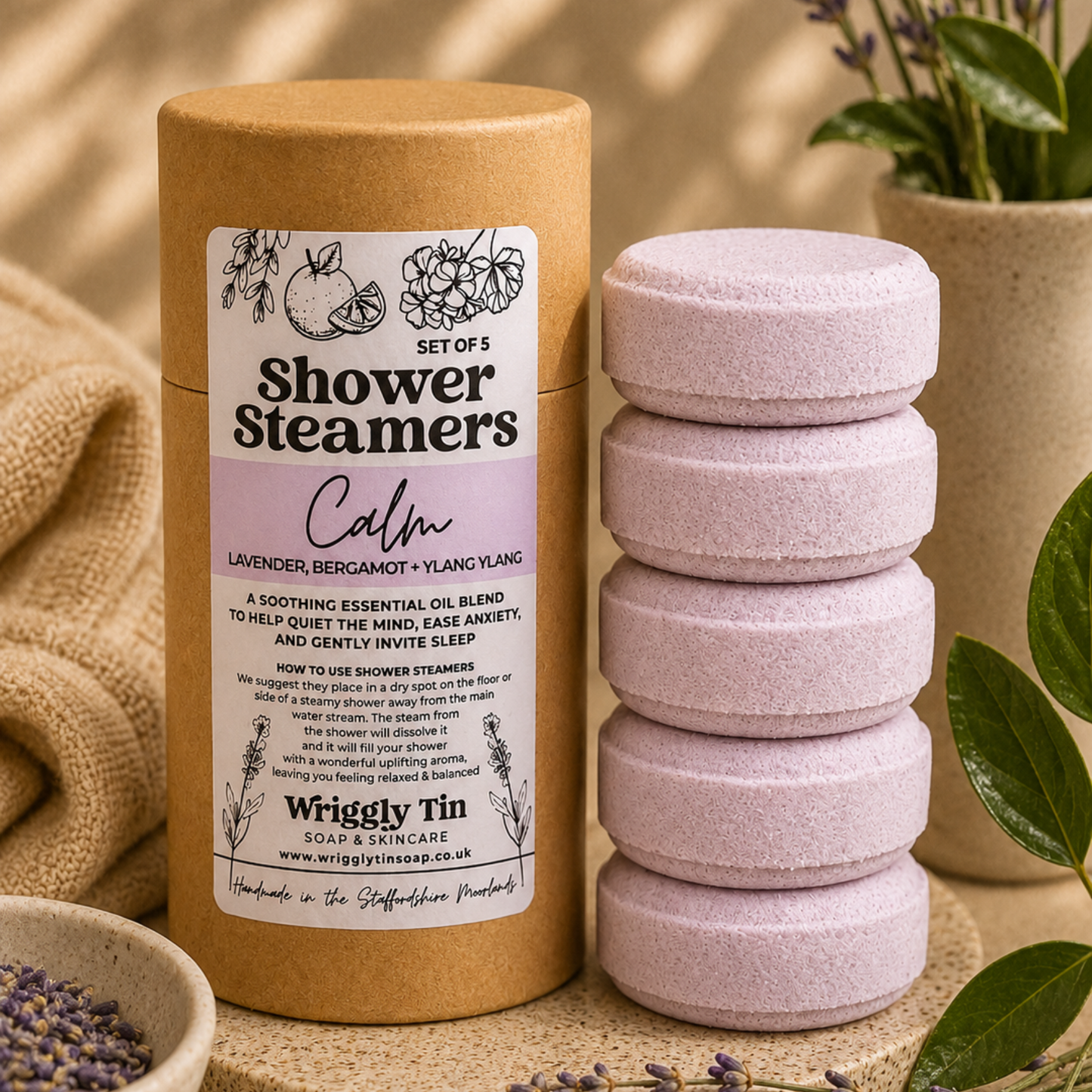 SHOWER STEAMERS - Calm (Lavender, Bergamot + Ylang Ylang)