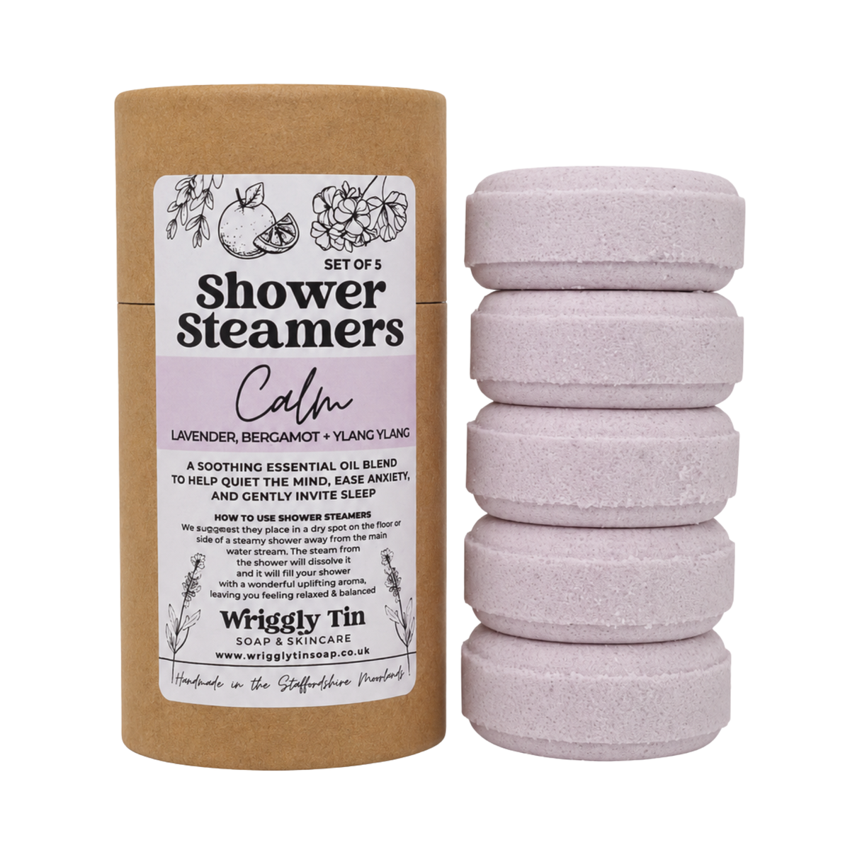 SHOWER STEAMERS - Calm (Lavender, Bergamot + Ylang Ylang)