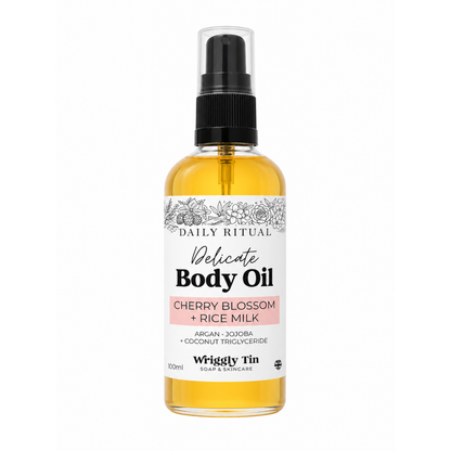 BODY OIL - Delicate Cherry Blossom + Rice Milk