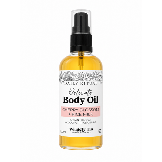 BODY OIL - Delicate Cherry Blossom + Rice Milk