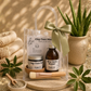 CLAY FACE MASK SET - facemask, aloe vera water + accessories