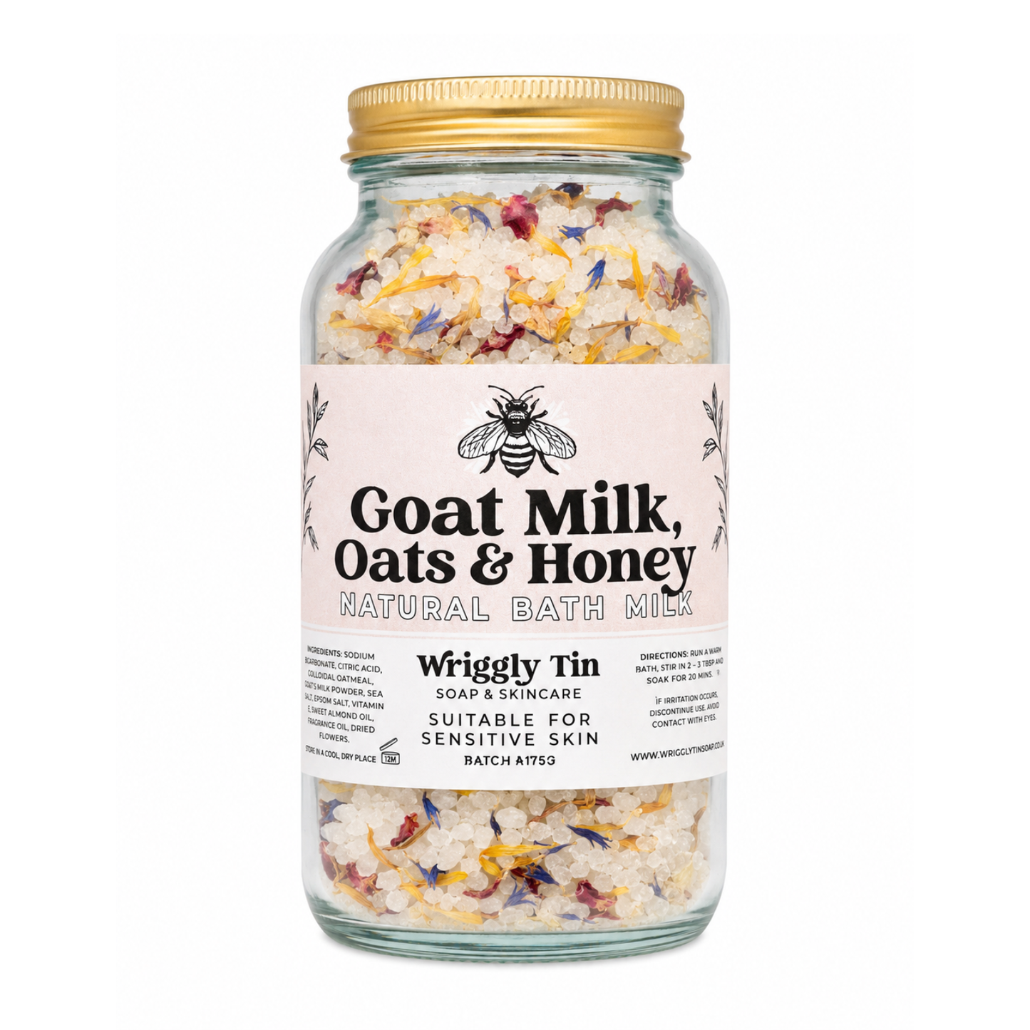 BATH MILK SOAK - Goat Milk, Oats & Honey (ideal for sensitive skin)