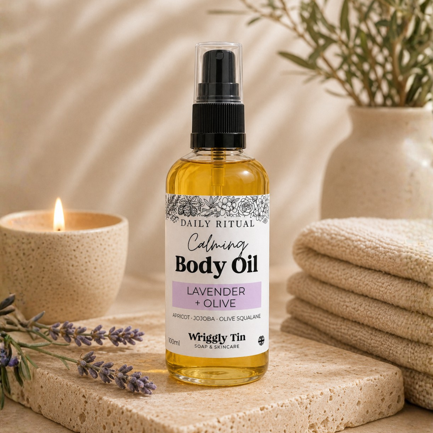 BODY OIL - Calming Lavender + Olive