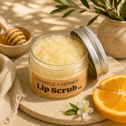 LIP SCRUB - 100% natural, with essential oils