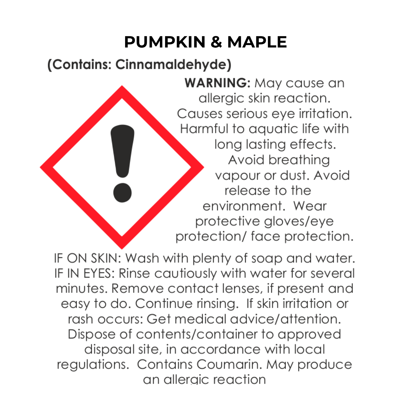 REED DIFFUSER - Pumpkin & Maple (Limited Edition)