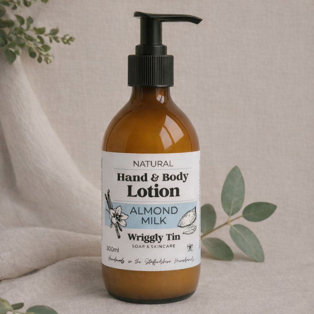 ALMOND MILK - Hand Lotion, Glass Bottle (300ml)