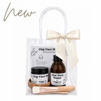 CLAY FACE MASK SET - facemask, aloe vera water + accessories