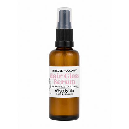 HIBISCUS + COCONUT HAIR GLOSS SERUM - smooth frizz + add shine to hair