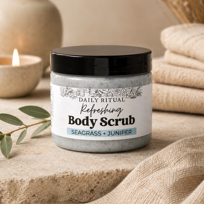 BODY SCRUB - Refreshing Seagrass + Juniper