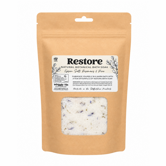 RESTORE BOTANICAL BATH SOAK - with epsom mineral salt, rosemary & pine