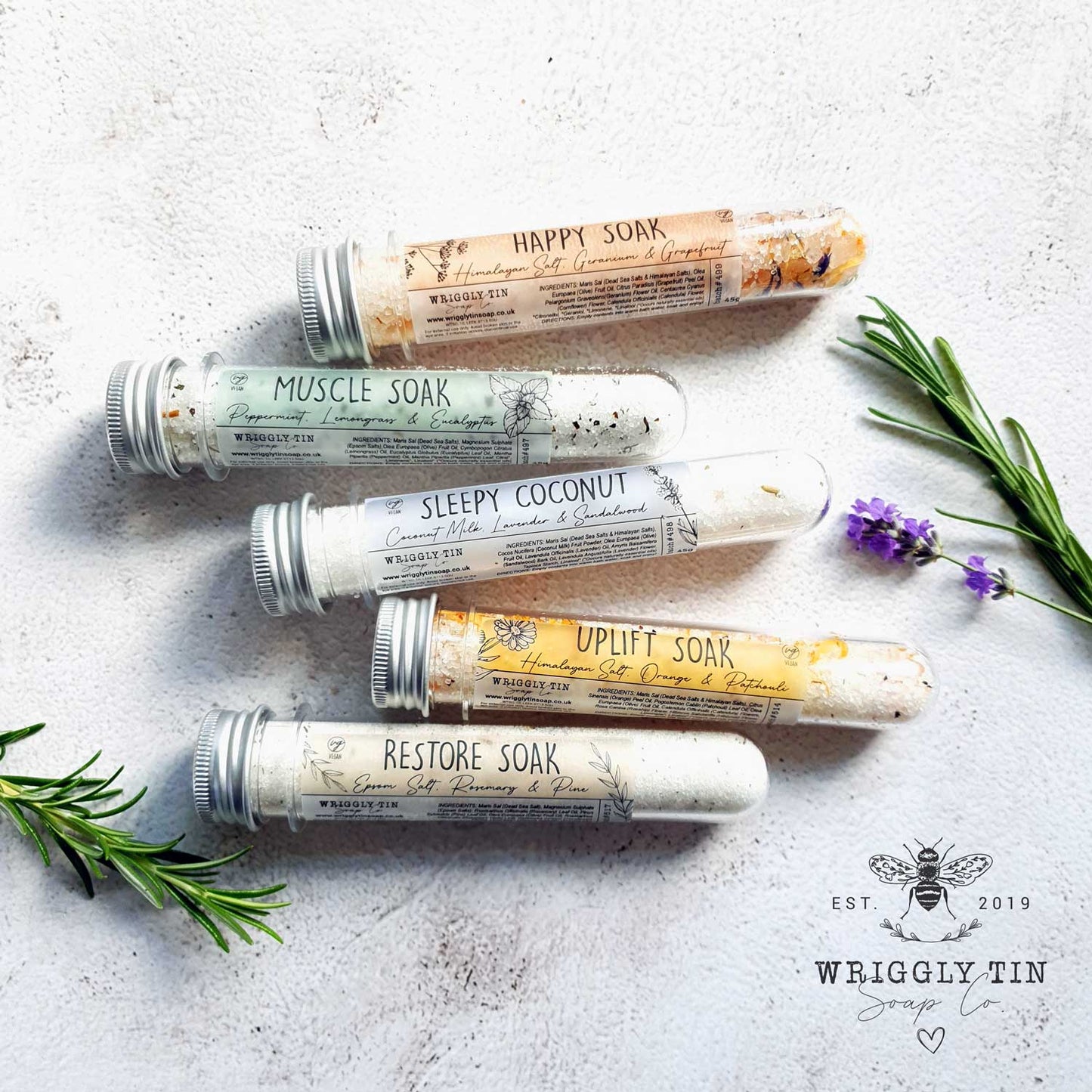 BATH SOAK TUBES - Individual bath shots