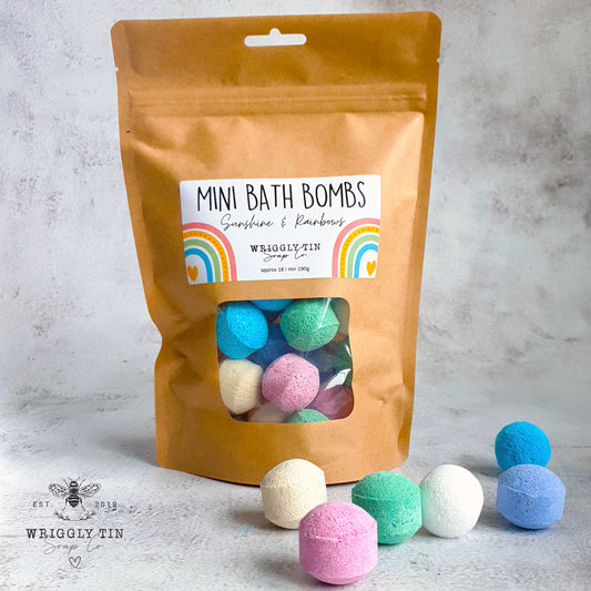MINI BATH BOMBS - Sunshine & Rainbows