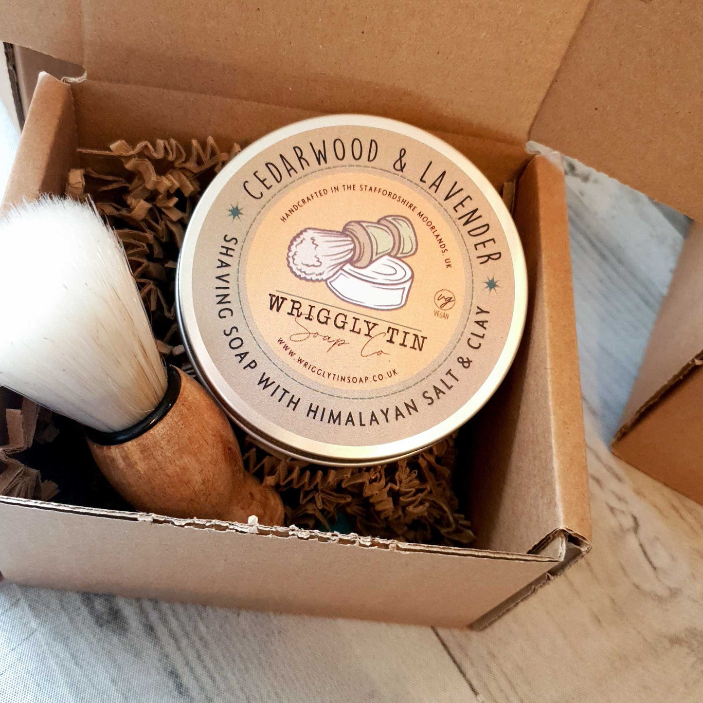SHAVING SET - with shaving soap and shaving brush (vegan)